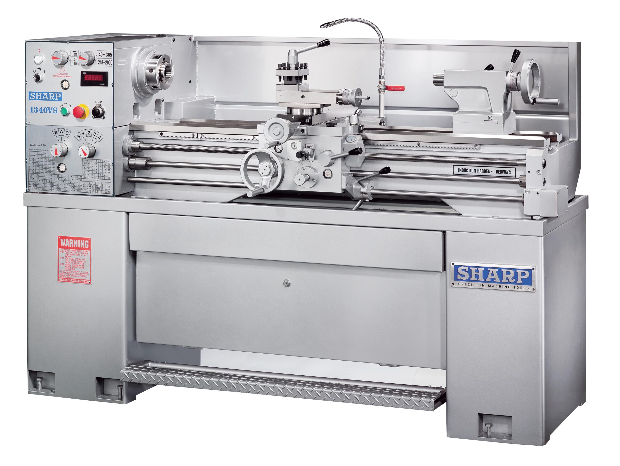 02_1340VS.jpg Sharp Industries 220V 13” x 40” Precision Lathe with Digital Variable Speed 1340VS