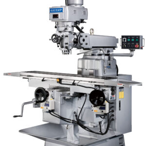 Sharp Industries 220V 58” Variable Speed Heavy Duty Vertical Knee Mill V-1