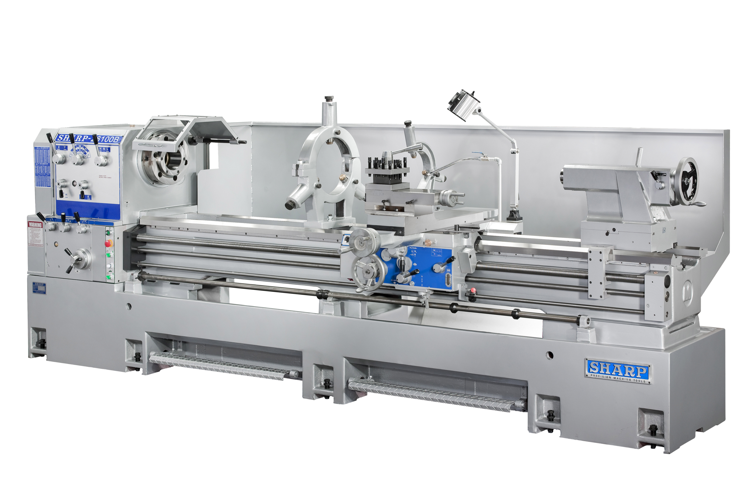 07_22-B-Series.png Sharp Industries 230V 22” x 80” B Series Heavy Duty Precision Lathes 2280B