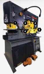 Marvel Amada Three Phase Spartan Series 71 Ton Heavy Duty Dual Cylinder Ironworker MSIW71D – Image 2