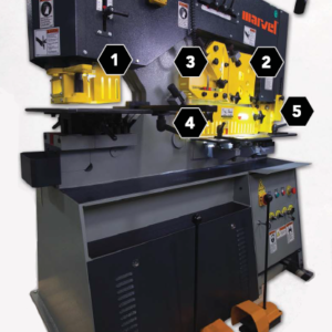 Marvel Amada Three Phase Spartan Series 126 Ton Heavy Duty Dual Cylinder Ironworker MSIW126DX – Image 2