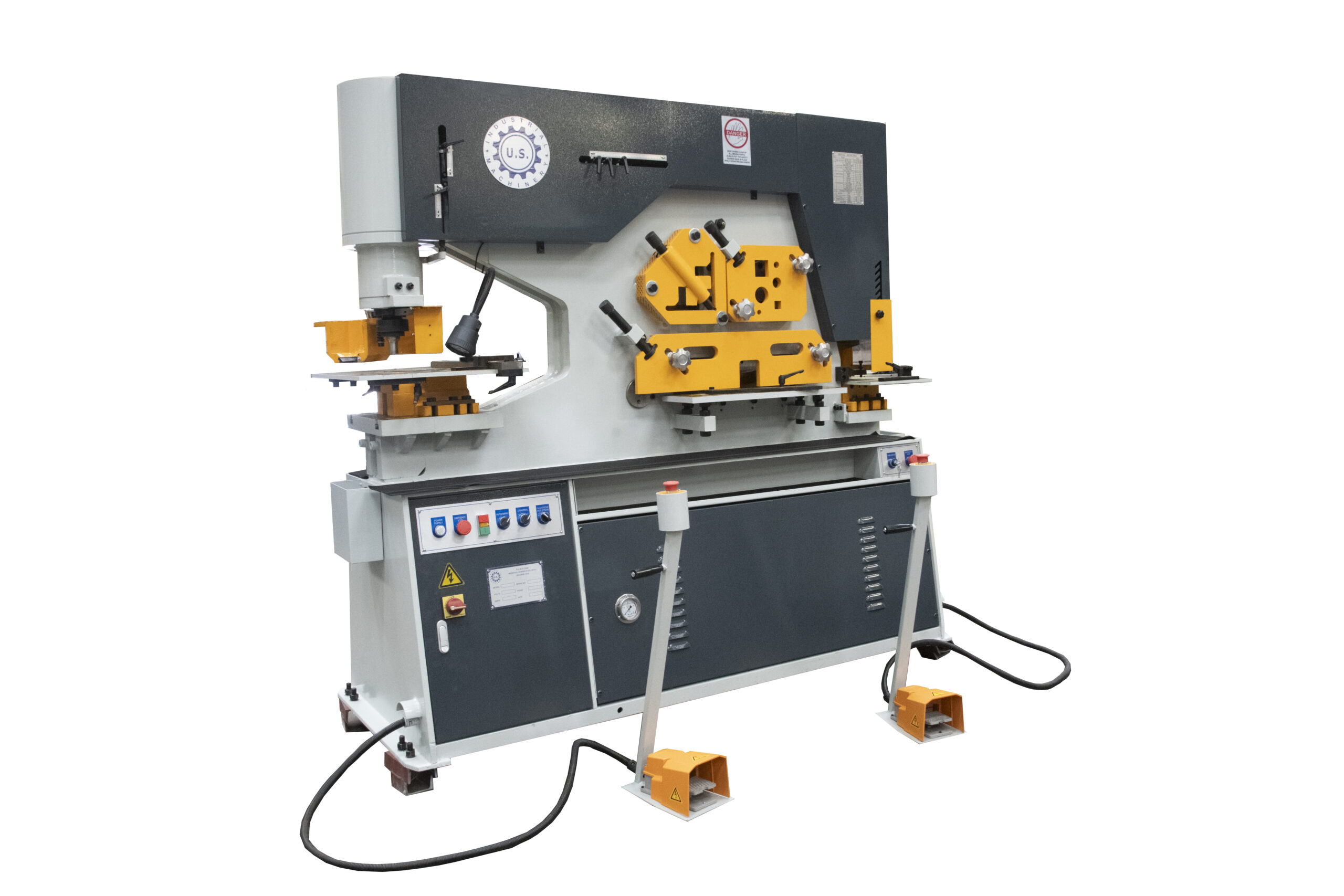 120-US20Industrial_079_1.jpg U.S. Industrial Machinery 125 Ton Dual Operated Hydraulic Ironworker USHI125XT