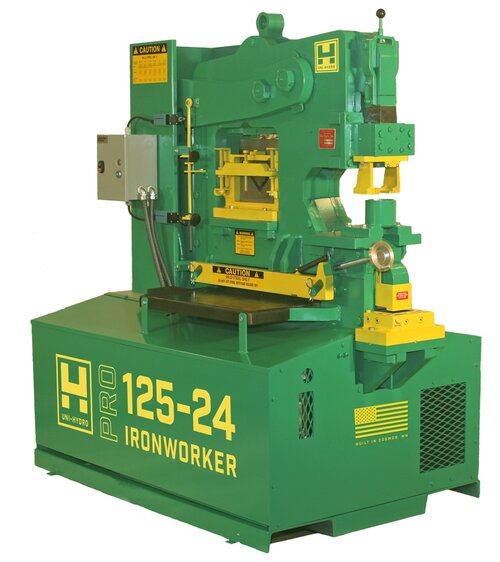 1252BTon2BFinal.jpg Uni-Hydro PRO 125-24 220V Single Phase 125 Ton Hydraulic Ironworker 112510