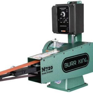Burr King 2” x 72” Two Wheel Model 720 Variable Speed 120V Single Phase Probe Belt Grinder with Manual Tension 16110M – Image 2