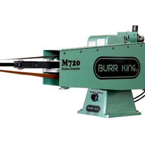 Burr King 2” x 72” Two Wheel Model 720 Fixed Speed 120V Single Phase Probe Belt Grinder with Air Tension 16300A – Image 2