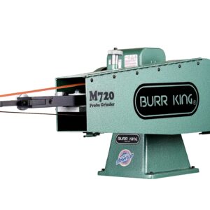 Burr King 2” x 72” Two Wheel Model 720 Fixed Speed 120V Single Phase Probe Belt Grinder with Manual Tension 16300M – Image 2