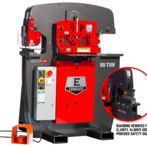 Edwards 55 Ton Ironworker 1 Phase, 230 Volt, PowerLink, 10" Brake 55231522