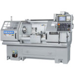 Sharp Industries 220V 18” x 40” TC-F Series CNC Precision Flat Bed Lathe 1840TC-F