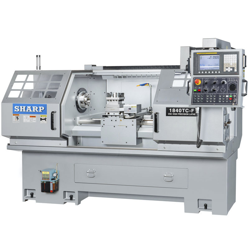 1840TC-F.jpg Sharp Industries 220V 18” x 40” TC-F Series CNC Precision Flat Bed Lathe 1840TC-F