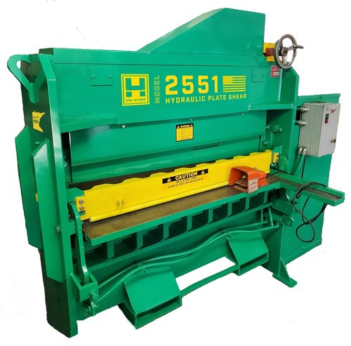 2551_Plate_Shear_Unihydro.jpg Uni-Hydro 10HP 220V Single Phase 0.25” X 51” Hydraulic Plate Shear 205110