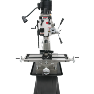 Jet JMD-40GHPF Geared Head Mill/Drill with Power Downfeed & Newall DP700 2-Axis DRO & X-Powerfeed 351143