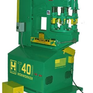 Uni-Hydro T40-14 220V Single Phase 40 Ton Turret Punch Hydraulic Ironworker 104010