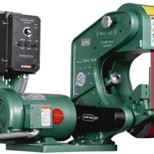 Burr King 2” x 48” Three Wheel Model 482 Variable Speed 1 HP 120V Single Phase Belt Grinder 41110
