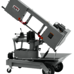 Jet HVBS-10-DMWC 10” Horizontal/Vertical Dual Mitering Portable Band Saw with Coolant System, 1HP, 115V, 1 Ph 424465
