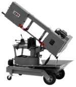 Jet HVBS-10-DMWC 10” Horizontal/Vertical Dual Mitering Portable Band Saw with Coolant System, 1HP, 115V, 1 Ph 424465