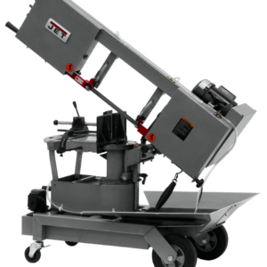 Jet HVBS-10-DMWC 10” Horizontal/Vertical Dual Mitering Portable Band Saw with Coolant System, 1HP, 115V, 1 Ph 424465