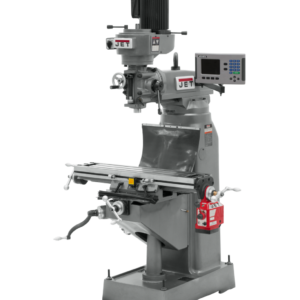 Jet JVM-836-3 Mill With 3-Axis ACU-RITE 203 DRO (Knee) With X and Y-Axis Powerfeeds 690047
