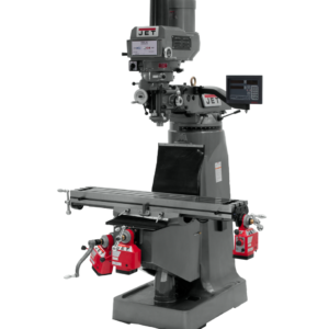 Jet JTM-4VS Mill With 3-Axis Newall DP700 DRO (Knee) With X, Y and Z-Axis Powerfeeds and Power Draw Bar 690094