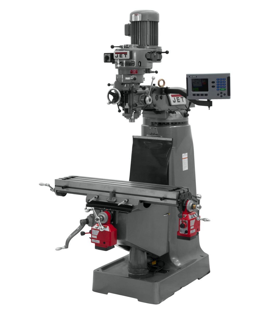690157_main.png.png Jet JTM-2 Mill With 3-Axis ACU-RITE 203 DRO (Quill) With X and Y-Axis Powerfeeds 690157