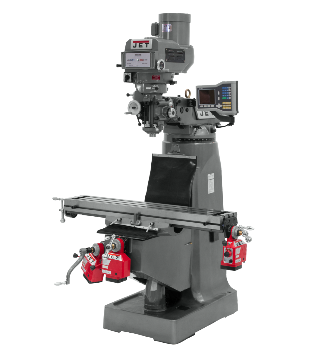 690418_main.png.png Jet JTM-4VS Mill With 3-Axis ACU-RITE 203 DRO (Knee) With X, Y and Z-Axis Powerfeeds 690418