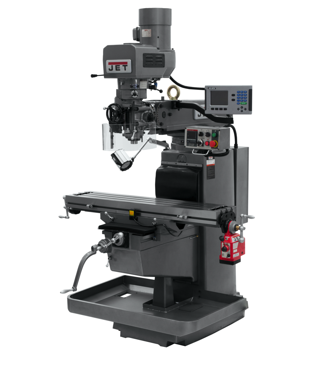 690624_main.png.png Jet JTM-1050EVS2/230 Mill With 3-Axis Acu-Rite 203 DRO (Knee) With X-Axis Powerfeed 690624