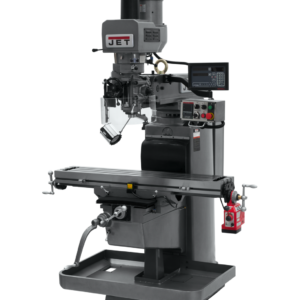 Jet JTM-1050EVS2/230 Mill With 3-Axis Newall DP700 DRO (Quill) With X-Axis Powerfeed and Air Powered Draw Bar 690645