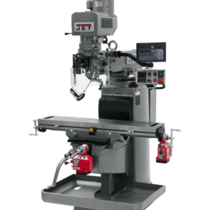 Jet JTM-1050EVS2/230 Mill With 3-Axis Newall DP700 DRO (Quill) With X and Y-Axis Powerfeeds 690646