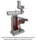 Jet JTM-1050EVS2/230 Mill With Acu-Rite 203 DRO With X, Y and Z-Axis Powerfeeds and Air Powered Drawbar 690650 – Image 2
