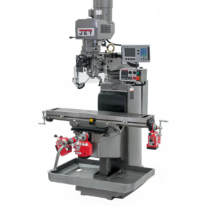Jet JTM-1050EVS2/230 Mill With 3-Axis Acu-Rite 303 DRO (Knee) With X, Y and Z-Axis Powerfeeds and Air Powered Draw Bar 690680