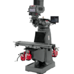 Jet JTM-4VS-1 Mill With 3-Axis Newall DP700 DRO (Quill) With X, Y and Z-Axis Powerfeeds and Power Draw Bar 691171