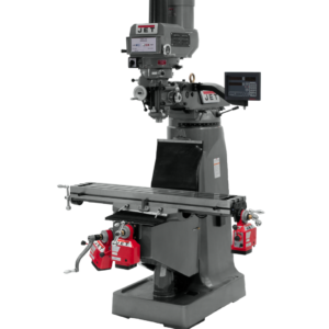 Jet JTM-4VS-1 Mill With 3-Axis Newall DP700 DRO (Quill) With X, Y and Z-Axis Powerfeeds and Power Draw Bar 691171