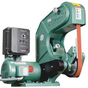 Burr King 1.5” x 60” Three Wheel Model 760 Variable Speed 1.5 HP 120V Single Phase Belt Grinder 72110