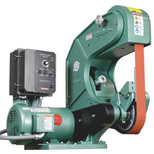 Burr King 2” x 60” Three Wheel Model 760 Variable Speed 1.5 HP 120V Single Phase Belt Grinder 77110