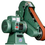 Burr King 2.5” x 60” Two Wheel 960-250 Fixed Speed 1.5 HP 120V Single Phase Belt Grinder 90100