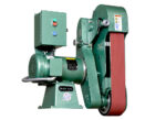 Burr King 4” x 60” Two Wheel 960-400 Fixed Speed 3 HP 440V Three Phase Belt Grinder with Magnetic Starter 95203 – Image 3