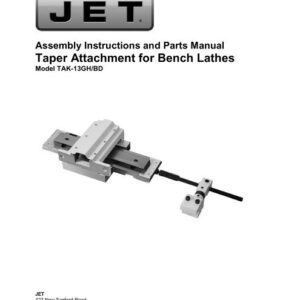 Jet JET — 13GH/BD Taper Attachment for 13 x 40 A Lathes 321442