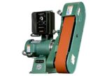 Burr King 4” x 60” Two Wheel 960-400 Variable Speed 1.5 HP 120V Single Phase Belt Grinder 97110