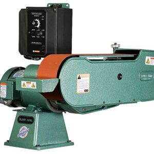 Burr King 4” x 60” Two Wheel 960-400 Variable Speed 1.5 HP 120V Single Phase Belt Grinder 97110 – Image 2