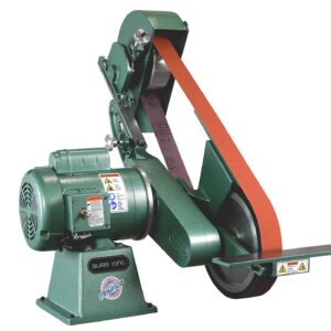 Burr King Knifemaker’s Edge 2” x 72” Two Wheel Belt Grinder with Fixed Speed and 10” Contact Wheel 960-272 98330 – Image 2