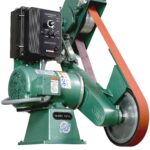 Burr King Knifemaker’s Edge 2” x 72” Two Wheel Belt Grinder with Variable Speed and 10” Contact Wheel 960-272 98730