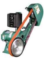 Burr King Knifemaker’s Edge 2” x 72” Two Wheel Belt Grinder with Variable Speed and 10” Contact Wheel 960-272 98730 – Image 2
