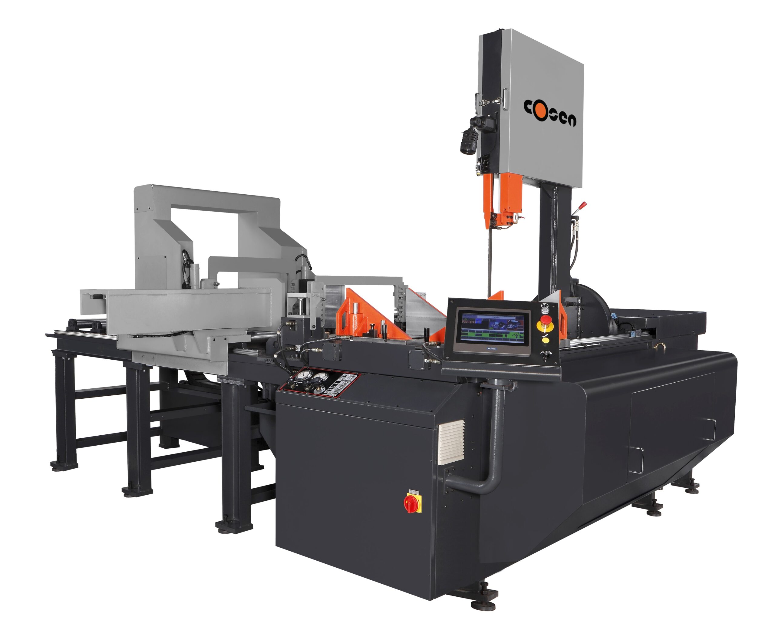 AV-2026NC.jpg Cosen 20" x 26" NC Programmable Automatic Dual Mitering Vertical Tilt Frame Band Saw AV-2026NC