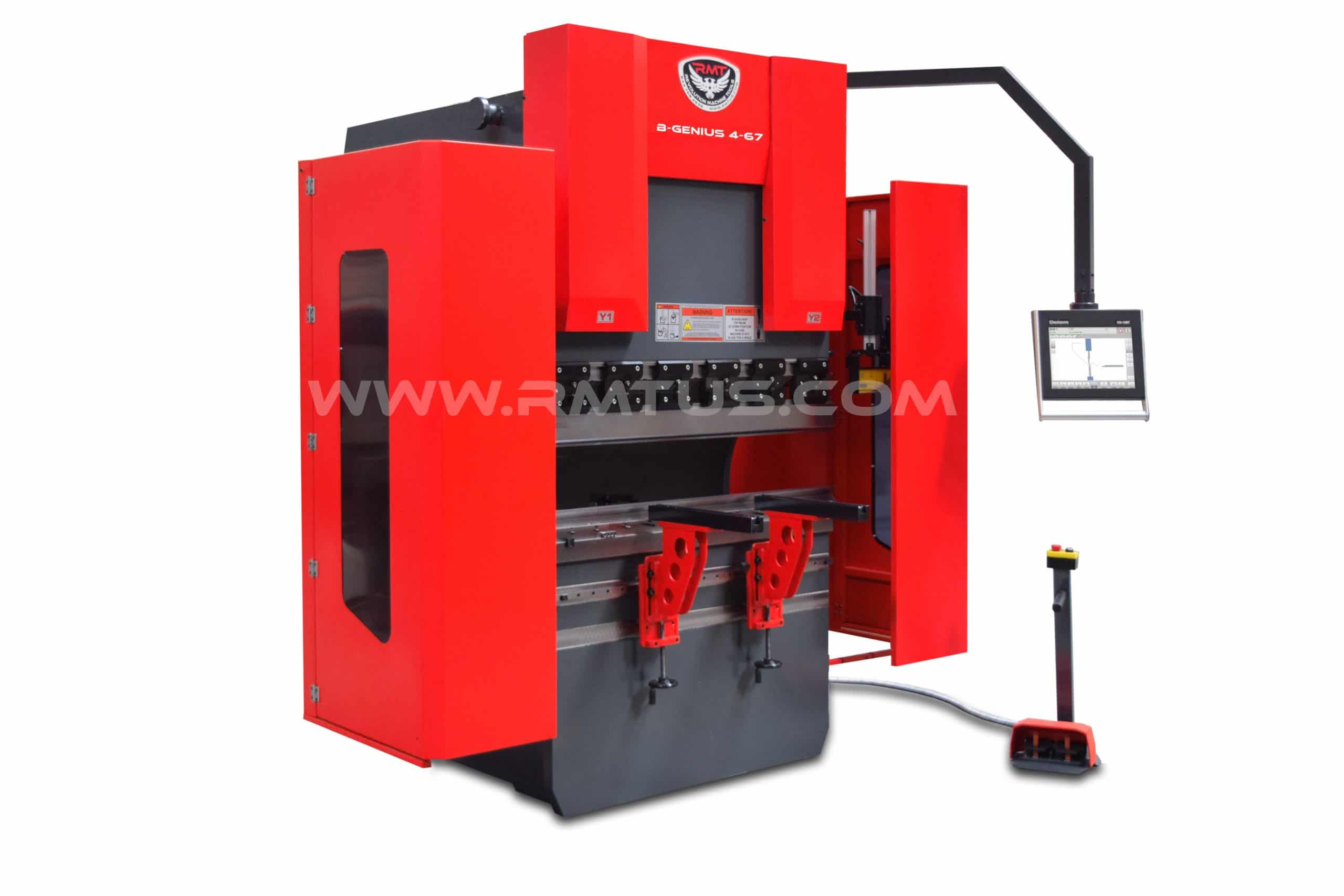 B-GENIUS-4-67-watermark-1-scaled-1.jpg Revolution Machine Tools 15HP 110 Ton Hydraulic Precision Press Brake B-GENIUS 08-110