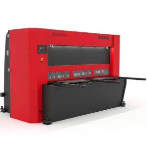 Quantum Machinery Nargesa 6.5ft 220V Three Phase Hydraulic Vertical Cut Shear with CNC Control C2006