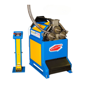 Ercolina 480V Three Phase Hydraulic Positioning Angle Roll Bender with 2½” Pipe Bending Capacity and Universal Tooling CE50H3
