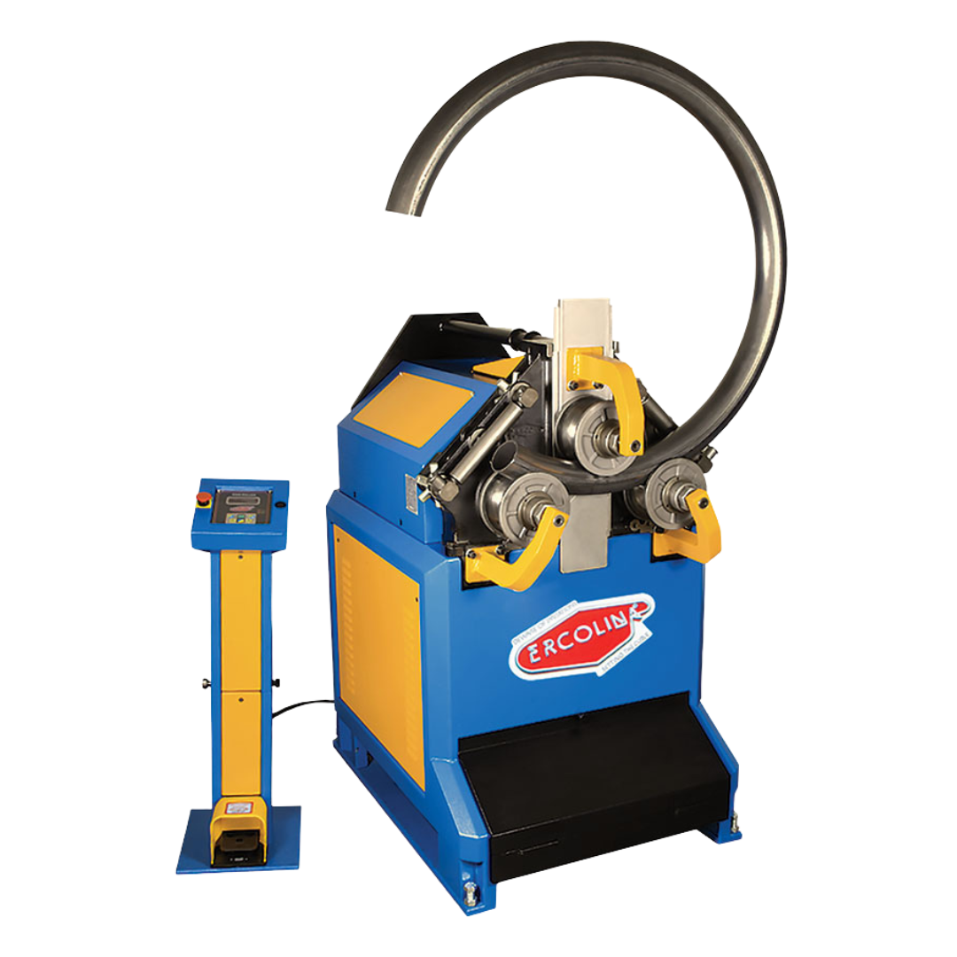 CE60H3.png Ercolina 220V Three Phase Hydraulic Positioning Angle Roll Section Bender with 3" Pipe Capacity and Universal Tooling CE60H3