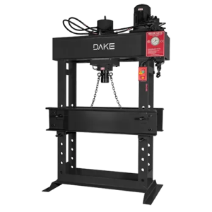 Dake EM-100 H-Frame 220V Three Phase 100Ton Electric & Manual Heavy-Duty Hydraulic Shop Press 970105