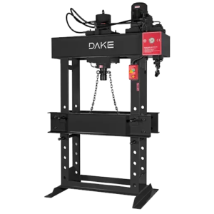 Dake EM-60 H-Frame 220V Three Phase 60Ton Electric & Manual Heavy-Duty Hydraulic Shop Press 971012