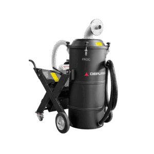 Depureco 130 Liter Industrial Vacuum Cleaner with Reverse Flow Discharge FROG