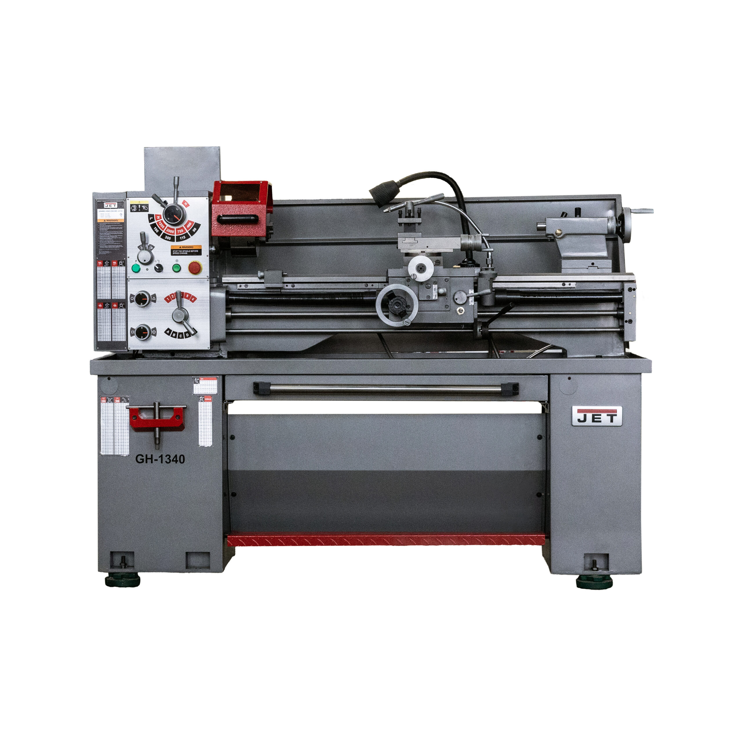 GH-1340_IMG_Main.jpg Jet GH-1340 13” x 40” Single Phase Gear Head Lathe with Newall NMS300 DRO JT1-3256